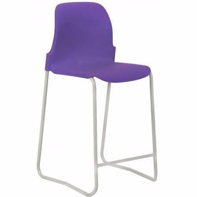 SKID BASE STOOL POLY CLASSROOM CHAIR