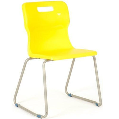 TITAN SKID BASE CLASSROOM CHAIR YELLOW